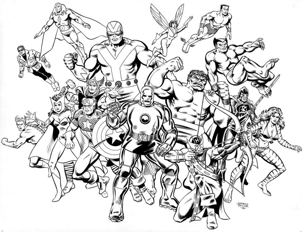 Avengers: Coast to Coast! TSR, Inc. Brush and Ink 1984