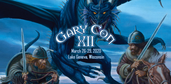 GaryCon 2020 header - dragons, fantasy