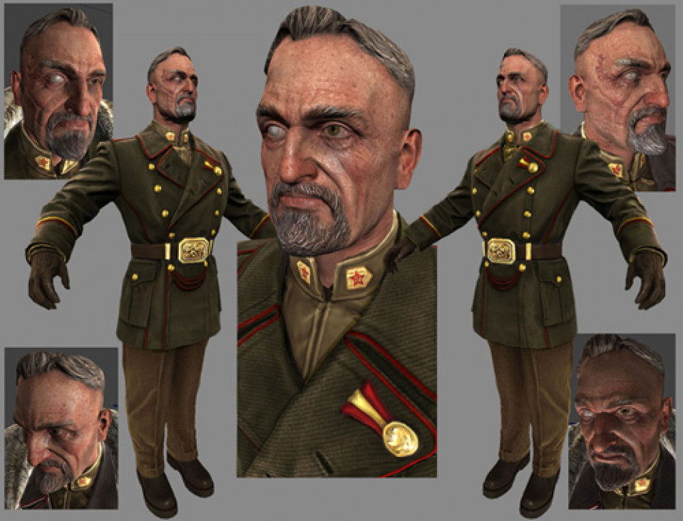Dictator Video Game Character Photoshop and ZBrush 2009