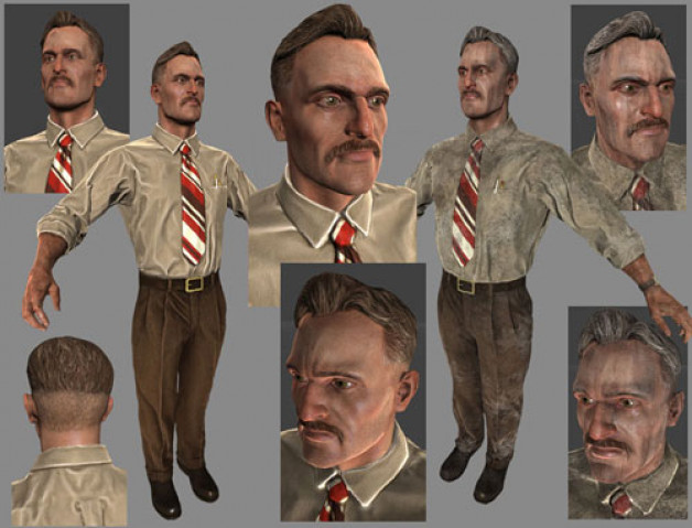 Dictator – Young Video Game Character Photoshop and ZBrush 2009