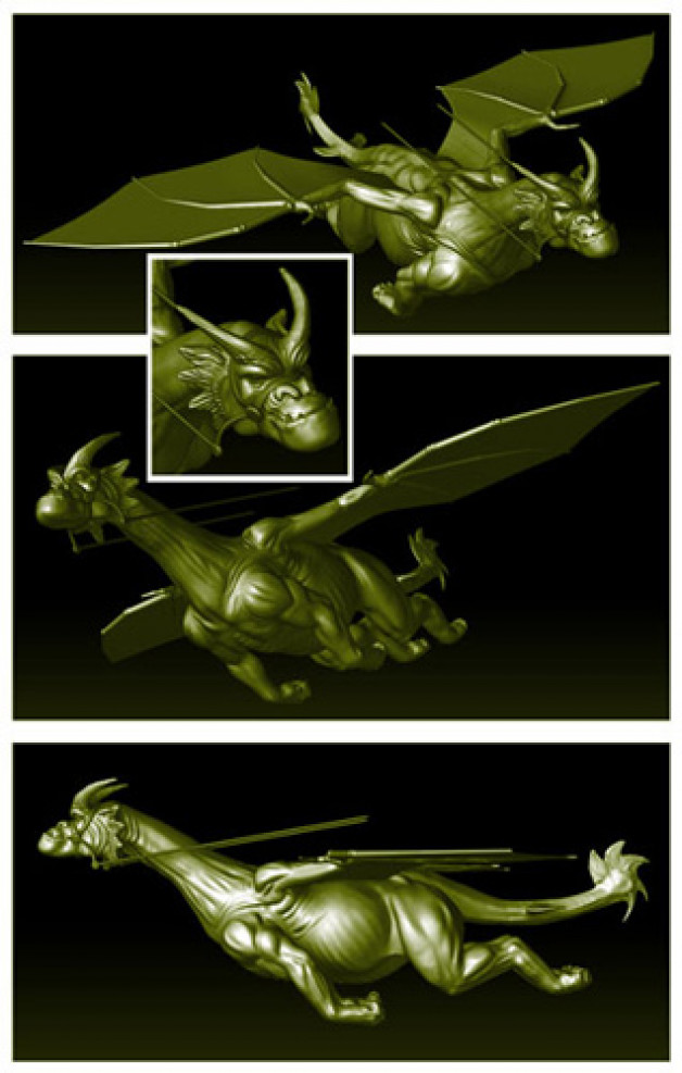 Flying Dragon Creature Design ZBrush 2011