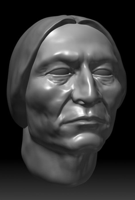 Sitting Bull Portrait Study ZBrush 2011