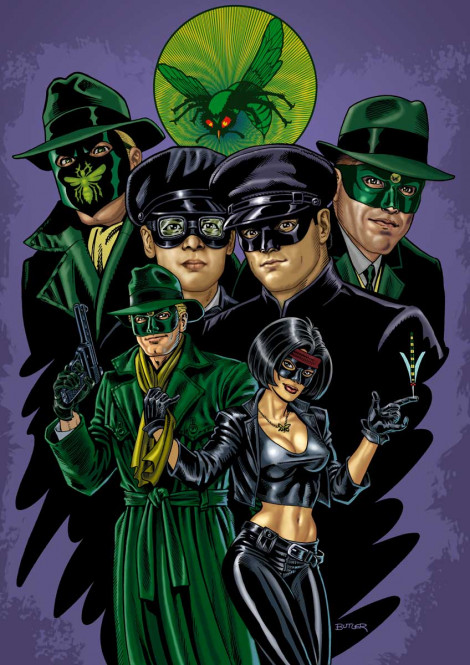 The Green Hornet: Generations Personal Collection Brush and Ink on board 2005