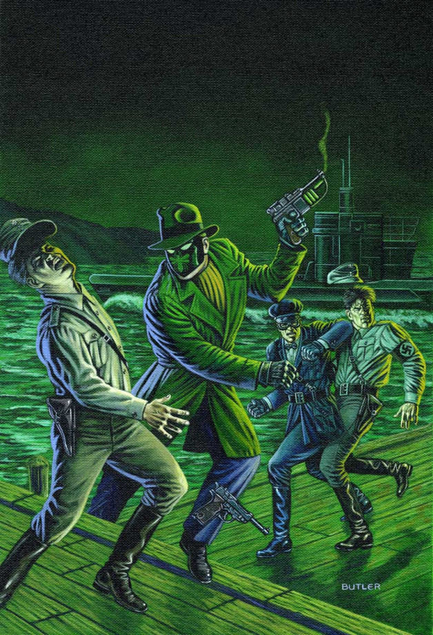 Sting of the Green Hornet #3 NOW Comics Acrylic on canvas 1992