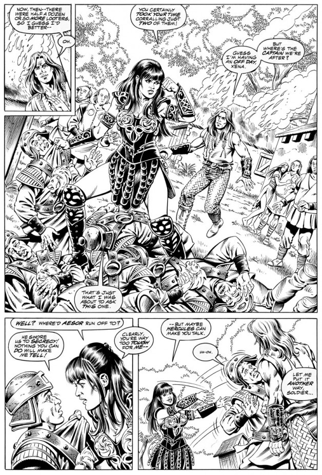 Hercules and Xena Topps Comics Pencils 1996