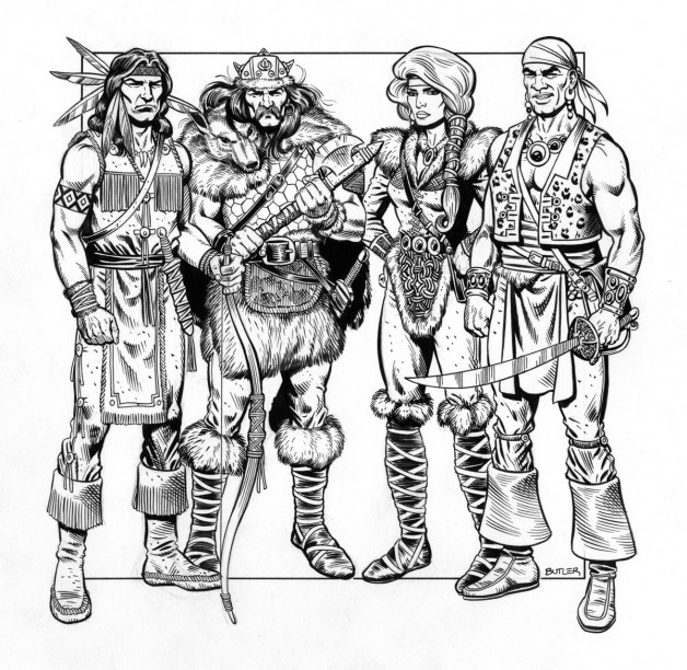 Humans TSR, Inc. Brush and Ink 1988