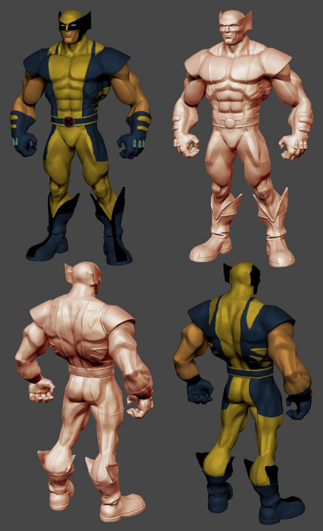 Wolverine Character Design ZBrush 2009