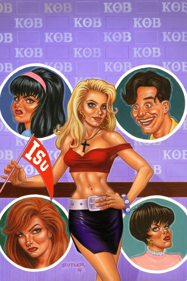 Kelly goes to Kollege NOW Comics Airbrush & Colored Pencil 1994