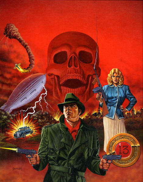 Agent 13 Graphic Novel cover TSR, Inc. Acrylic on board 1987