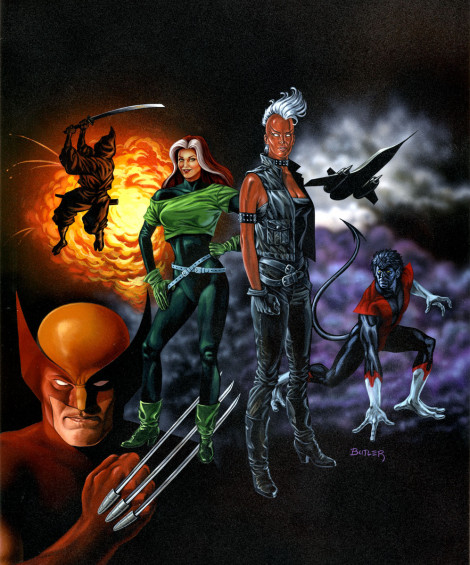 The X-Men An X-cellent Death Acrylic on Board 1987